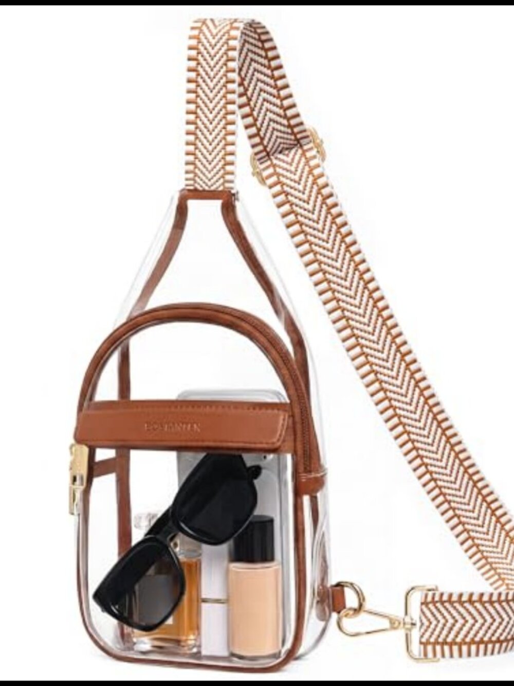 Clear Crossbody Bag Stadium Approved PVC Small Purse